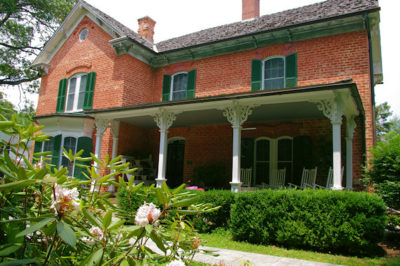 historic brick farmhouse